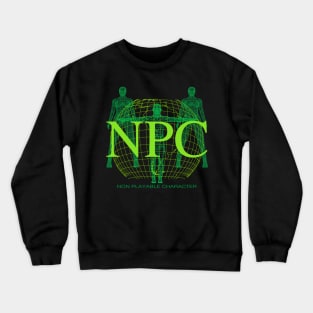 NPC - Retro Y2K Computer Graphic (non playable character) Crewneck Sweatshirt